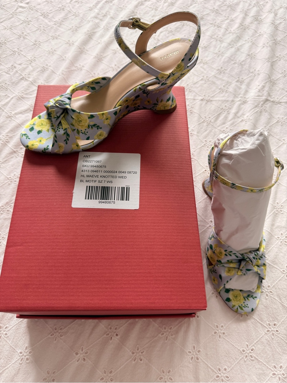 Maeve  Knotted Sculptural Wedge Sandals
